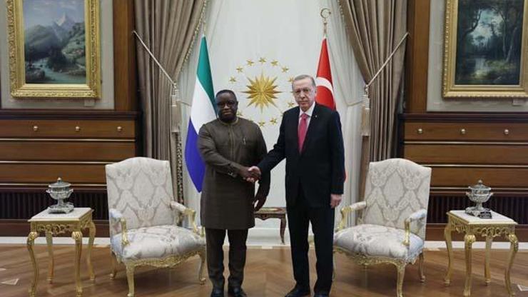 Cumhurbaşkanı Erdoğan, Sierra Leone Cumhurbaşkanı ile görüştü