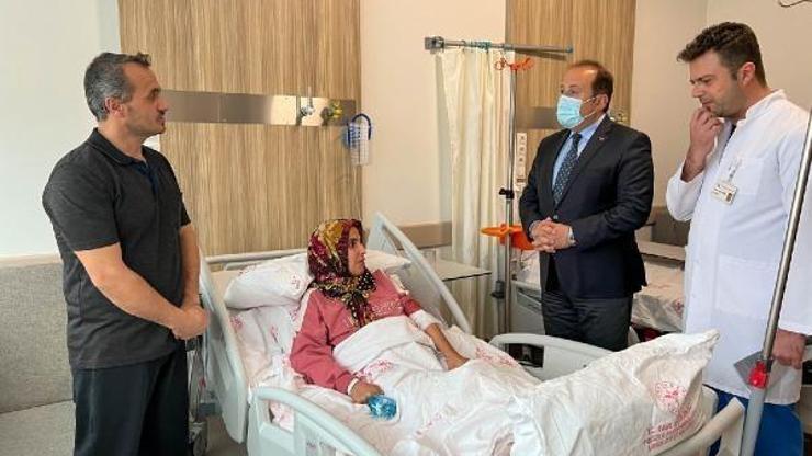 Mersin Valisi Pehlivan, tedavileri süren depremzedeleri ziyaret etti