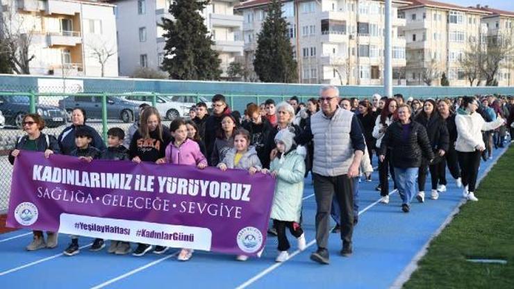 Keşan’da kadınlar sağlık için yürüdü