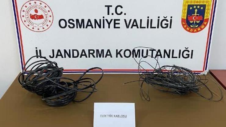 Direklerden telefon kablosu çalan şüpheli tutuklandı