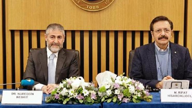 Bakan Nebati, TOBB yönetimiyle deprem bölgesindeki işletmelerin durumunu görüştü