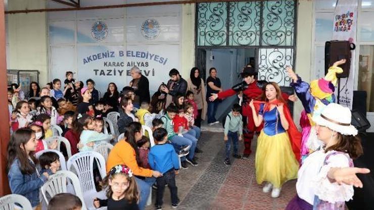 Akdeniz Belediyesinden depremzede çocuklara çocuklara eğlence