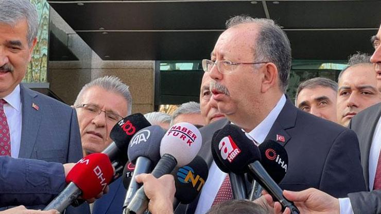 YSK Başkanı Yenerden toplantı sonrası açıklama
