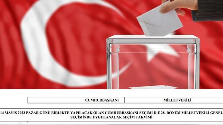 YSK 14 Mayıs 2023 SEÇİM TAKVİMİ Cumhurbaşkanlığı ve milletvekili seçim takvimi YSK tarafından paylaşıldı