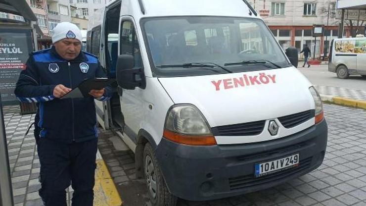 Balıkesirde toplu taşıma araçları denetimde