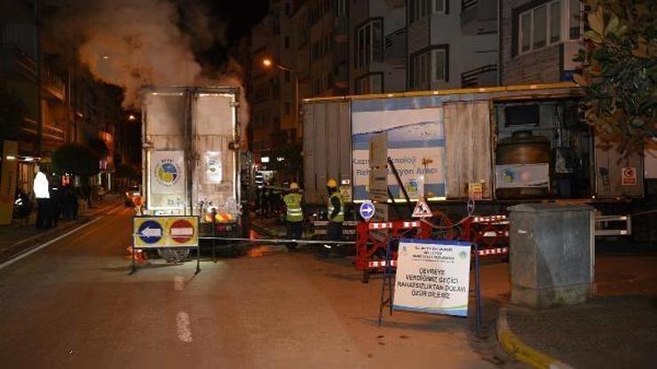 Balıkesirde yollar kazılmadan hatlar onarılıyor