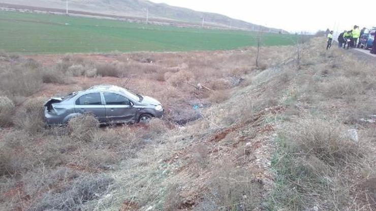 Kırıkkalede boş araziye devrilen otomobilin sürücüsü öldü