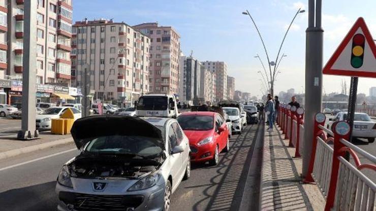 9 aracın karıştığı zincirleme kazada 1 yaralı