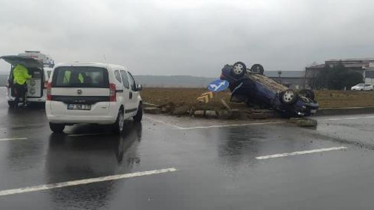 Keşanda otomobille hafif ticari araç çarpıştı: 1 yaralı