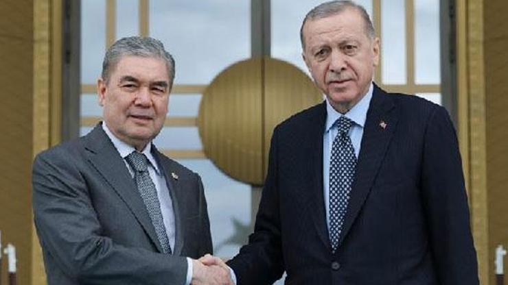 Erdoğan, Türkmenistan Halk Maslahatı Başkanı Berdimuhamedov ile görüştü