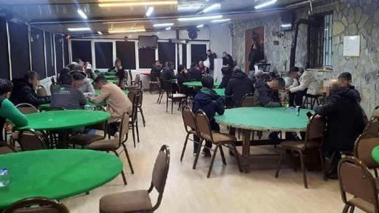 İzmirde kumar operasyonu; 85 kişiye toplam 339 bin 620 TL ceza