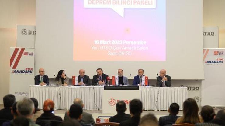 BTSO’da, ‘İnşaat Sektöründe Deprem Bilinci’ paneli düzenlendi