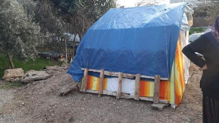 Çadırda yaşayan aileye konteyner ev yardımı