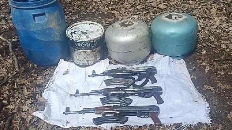 Bingölde teröre darbe Silah, mühimmat ve 100 kilogram patlayıcı ele geçirildi