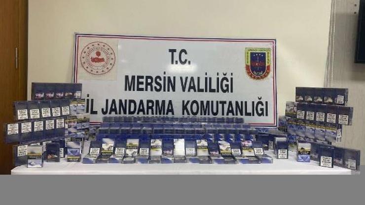 Mersinde kaçak sigara ve sahte içki operasyonu