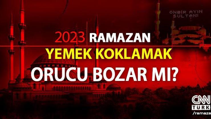 Yemek koklamak orucu bozar mı Oruçluyken yemek koklayınca oruç bozulur mu