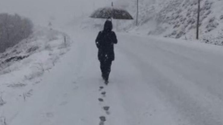 Mart sonunda kar sürprizi: Her yere beyaza büründü