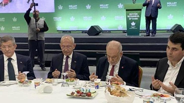 Millet İttifakının 4 lideri İstanbulda iftarda bir araya geldi