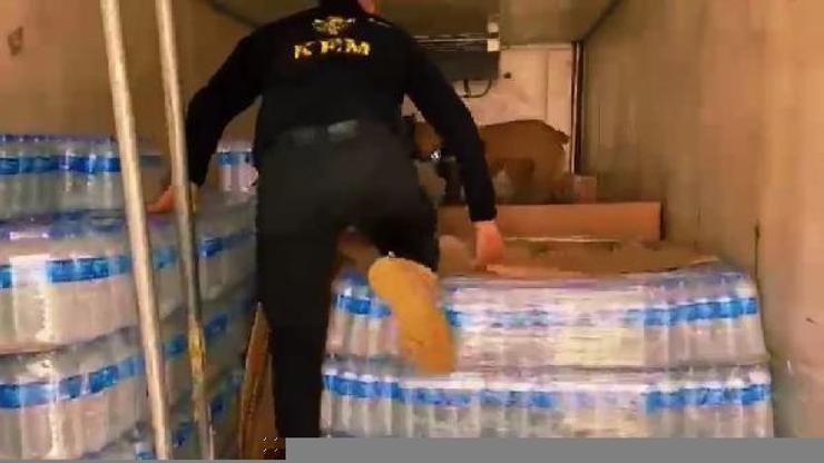 Şanlıurfa’da, kamyonda 32 kilo skunk ele geçti