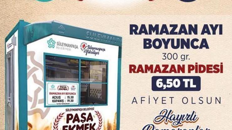 Süleymanpaşa Belediyesinin ucuz ramazan pidesi satışları başladı