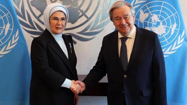 Emine Erdoğan, BM Genel Sekreteri Guterresle görüştü