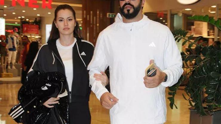 Burak Özçivit ve Fahriye Evcen kol kola alışverişte