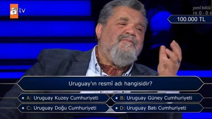 Uruguayın resmi adı hangisidir Kim Milyoner Olmak İster Uruguay sorusu