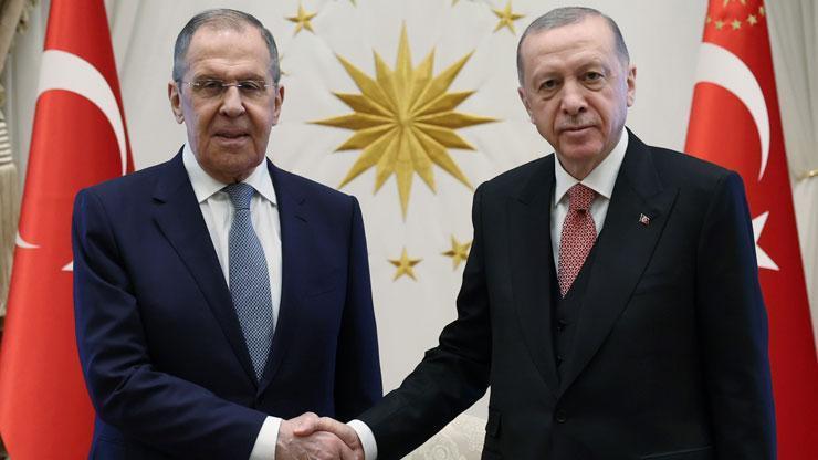 Cumhurbaşkanı Erdoğan, Lavrovu kabul etti