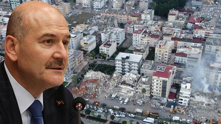 Deprem sonrası İskenderunda son durum ne Bakan Soylu detayları açıkladı
