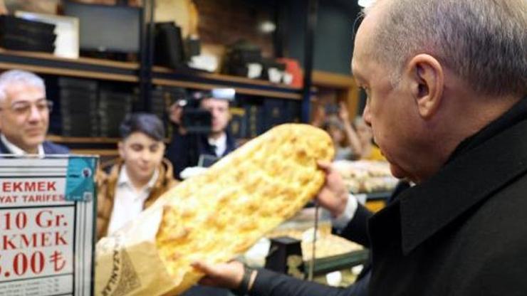 Cumhurbaşkanı Erdoğan fırından pide aldı