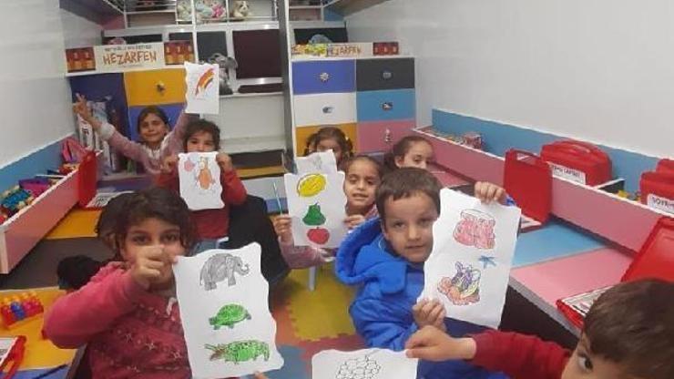 ‘Beyoğlu Mobil Anaokulu’ depremzede çocuklarla buluştu
