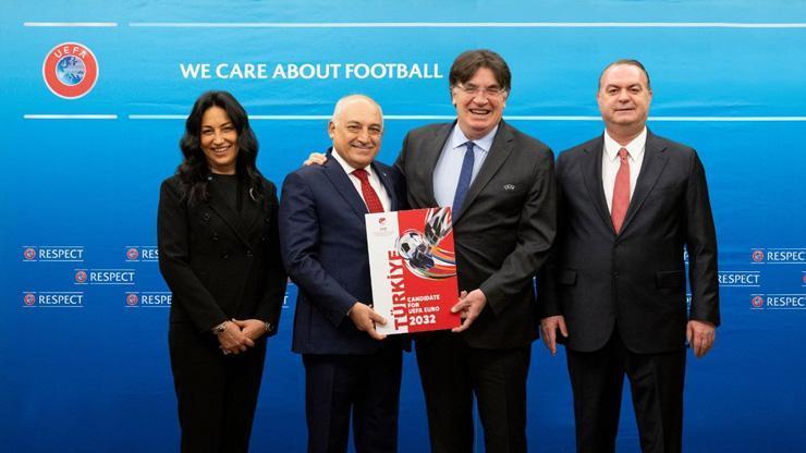 Türkiyenin EURO 2028 ve EURO 2032 adaylık dosyası UEFAya sunuldu