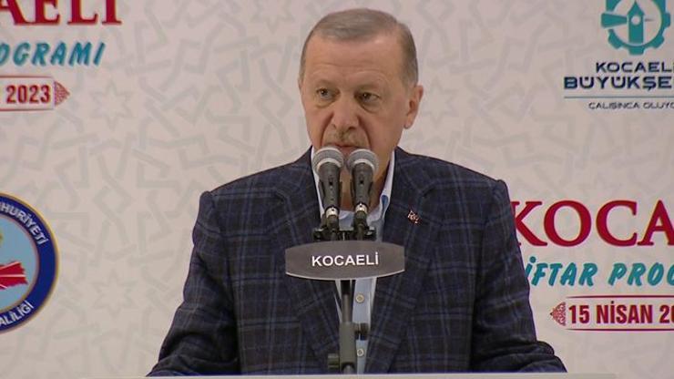 Cumhurbaşkanı Erdoğan Kocaelinde iftar programında konuştu