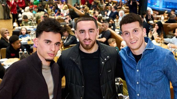 Orkun Kökçü ve takım arkadaşları, iftar yemeği düzenledi