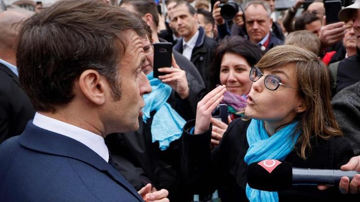 Macron, emeklilik reformu sonrası ilk gezisinde yuhalandı