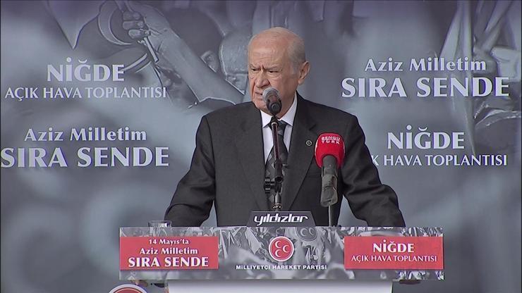 MHP lideri Bahçeli Niğde’de: “Çözülmesi gereken ilk sorun, muhalefet sorunudur”