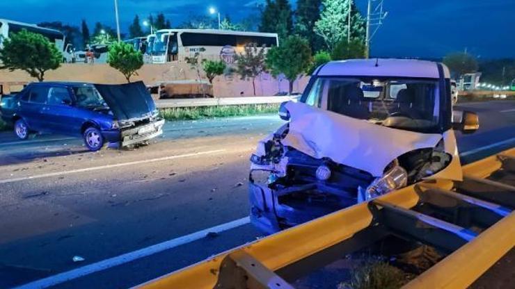 Edirne’de hafif ticari araçla otomobil çarpıştı: 1 yaralı