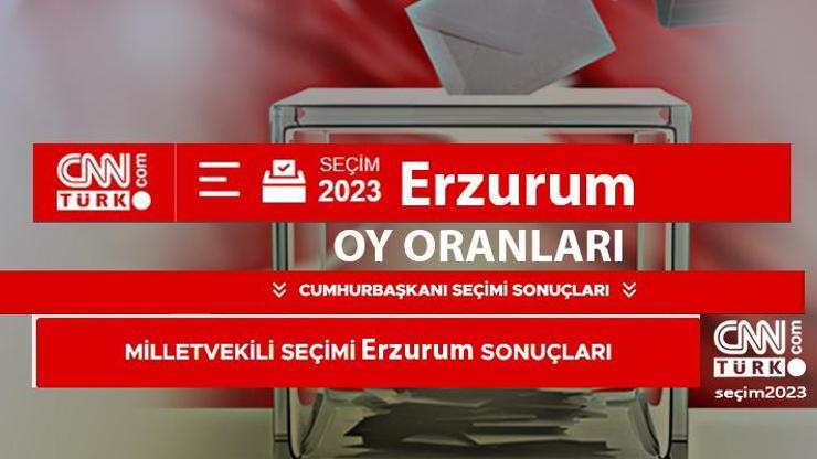 Son dakika Erzurum seçim sonuçları 14 Mayıs 2023 Erzurum Cumhurbaşkanı ve Milletvekili oy oranları ne kadar, yüzde kaç