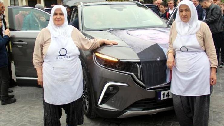 Bolu’da Togg’a binen vatandaşlar büyük mutluluk yaşadı