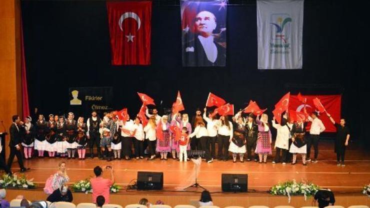 Engelsiz çocuklar yöresel oyunlarla Atatürkü andı