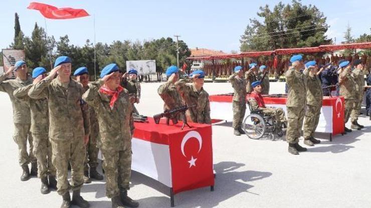 Engelliler temsili askerlik yaptı