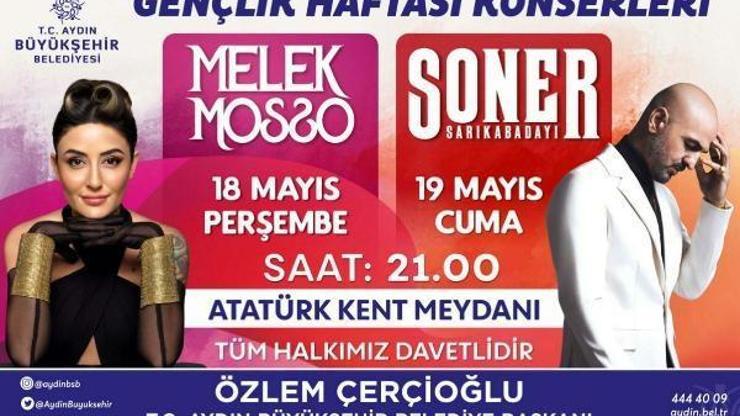 Melek Mosso ve Soner Sarıkabadayı Aydında gençlerle buluşacak