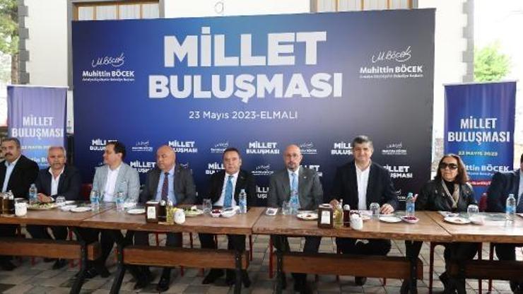 Başkan Böcek Elmalı ve Kaşta vatandaşlarla buluştu