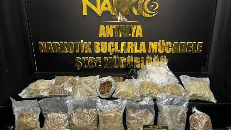 Antalyada 8,5 kilo esrar ele geçirildi