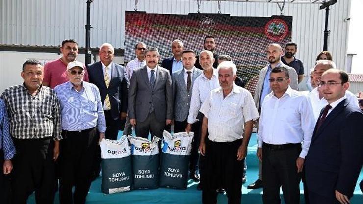 Toprakkalede üreticilere yüzde 75 hibeli soya tohumu desteği