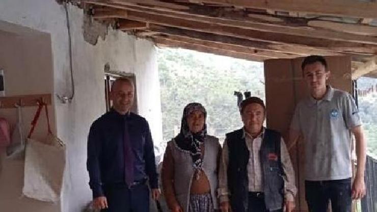 Manisa Büyükşehir Belediyesinden evi yanan aileye yardım eli