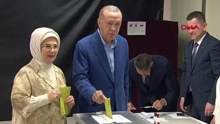 Cumhurbaşkanı Erdoğan, oy kullandığı sandıkta 1inci çıktı