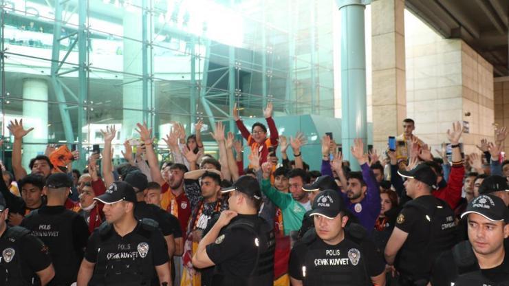 Galatasaray’a Ankara’da şampiyon gibi karşılama