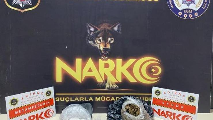 Edirne’de bir ev ve araçta uyuşturucu ele geçirildi; 1 gözaltı