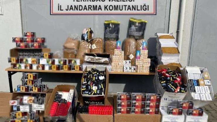 Kapaklıda kaçak elektronik sigara ve makaron ele geçirildi